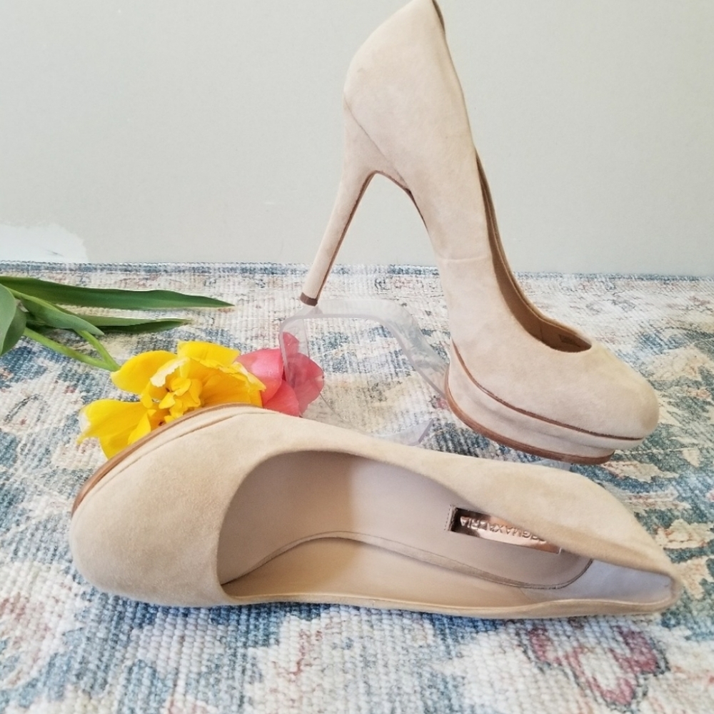 Women's BCBGMaxAzria 5in Suede Platform Heels